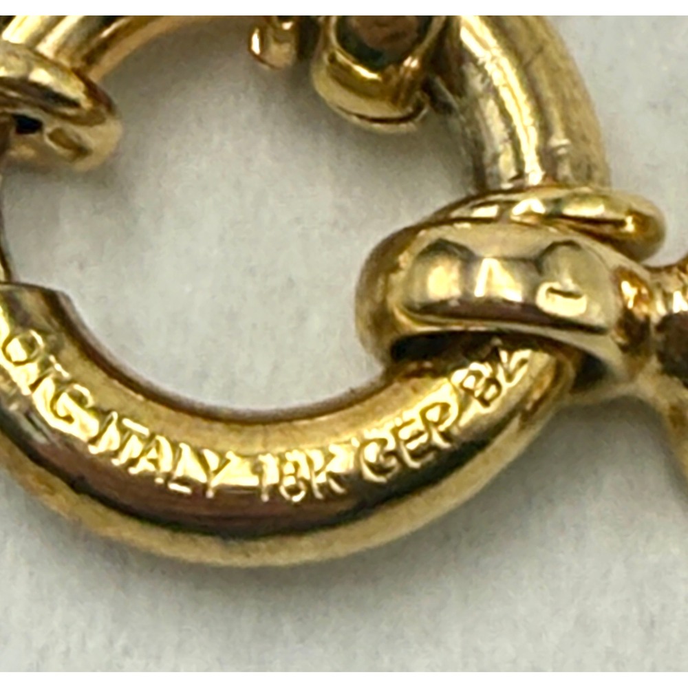 OTC Italy 18k BRZ Gold Plated Heavy Chunky Curb Link Collar Necklace 16" - Picture 5 of 11